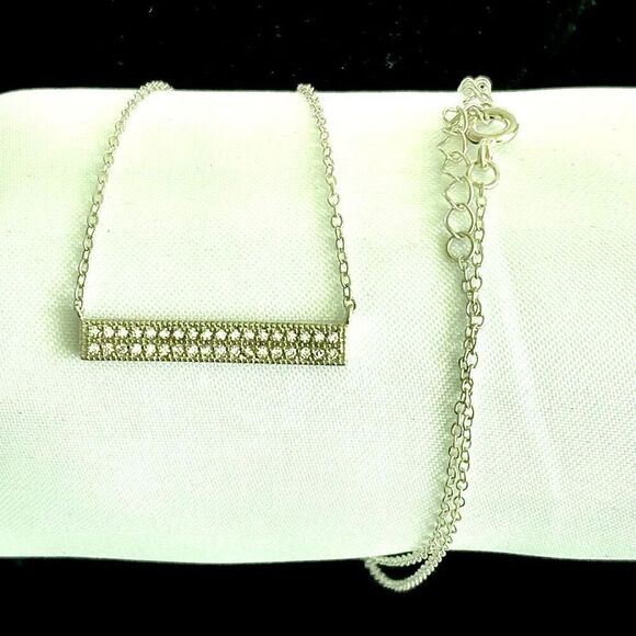 AAT Vintage Dyadema Italian Sterling 925 Silver Necklace adjustable 16-18” - Picture 7 of 13